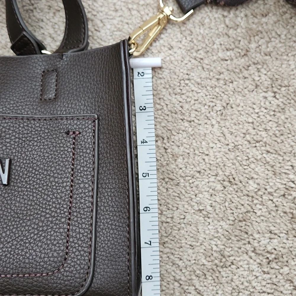 Steve Madden Black Crossbody Bag with Brown Strap - Picture 7 of 8